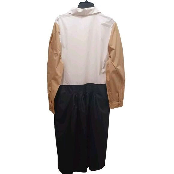 MASA Neja Colorblock Shirt Dress 100% Cotton Lightweight Long Sleeve XXL - Picture 3 of 9